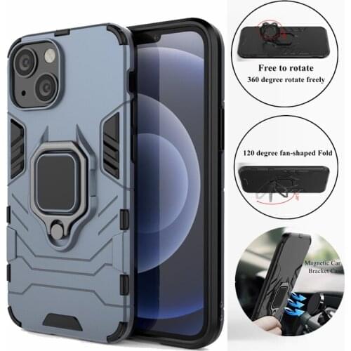 For iPhone 13 Mini Case For iPhone 13 Mini Cover Cases Shockproof Silicon Armor PC TPU Hard Back Phone Bumper For iPhone 13 Mini