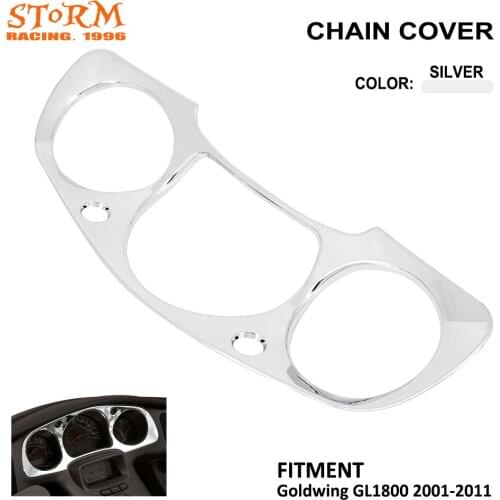 Motorcycle Chrome Plastic Instrument Accent For Honda Goldwing GL1800 GL 1800 2001 2002 2003 2004 2005