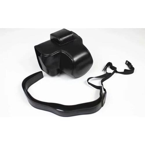 PU Leather Camera Bag Case Cover Pouch For For Fujifilm FUJI X-S10 XS10 Camera 15-45mm Lens With Strap