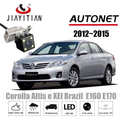 JIAYITIAN rear view camera for toyota Corolla Altis e XEI Brazil E160 E170 CCD Night Vision Backup Camera License Plate camera