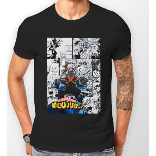 Katsuki Bakugo Manga My Hero Accademia Anime Unisex Tshirt T Shirt Maglietta