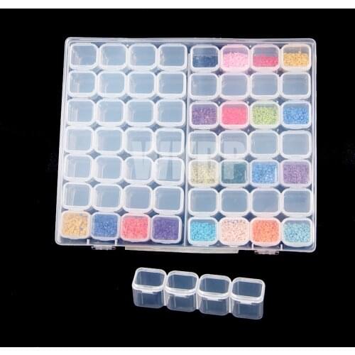 168Grids Storge Box With Stickers For 5D Diamond Painting Embroidery Accessories Jelwery Medcine Box Container Tool Kits