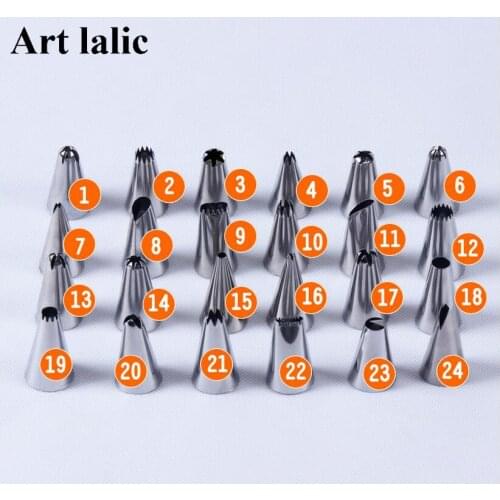 1 PCS Cake Decorating Piping Nozzles Pastry Tips Stainless Steel Cookie Cream Presser Sugarcraft Decorating tips