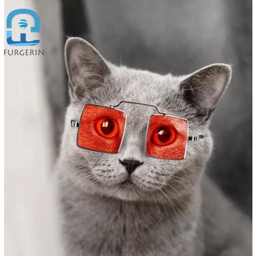 2020 New Cool Cat Sunglasses Pet Eye Protection Vintage Square Sunglasses For Small Dog Cat Accessories