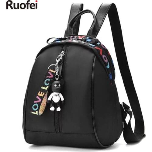 New Fashion Backpack Women Children Schoolbag Back Pack Leisure Korean Ladies Knapsack Travel Bags for School Teenage Girls