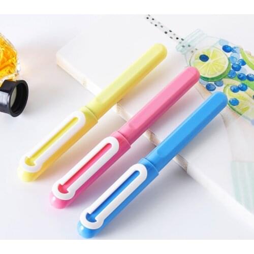 1-Piece Mild Candy Color Fountain Pen EF/F Nib Student Posture Correction Writing Ink Pens School Office Supplies Stationery