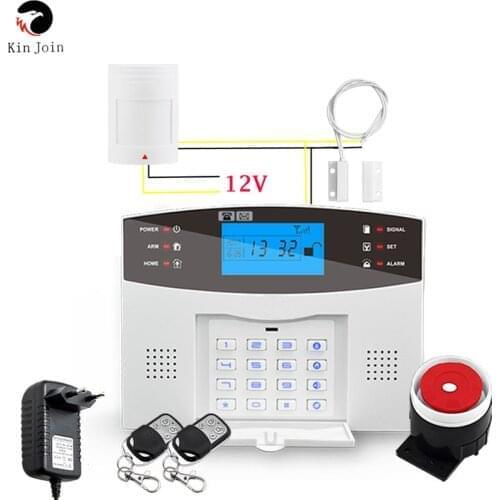 Wired & Wireless GSM Home Burglar Security Alarm System 433MHz Spanish French English Russian Italian Language Intercom