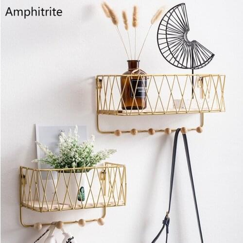 Nordic Home Decorative Multifunctional Wall Shelves Hanging Sack Hold Key Room Creative Shelves Decoration Of Your House Hanging