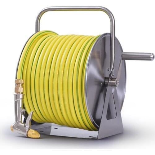 Stainless steel watering car wash water pipe storage rack automatic pipe rack frame home wall-mounted