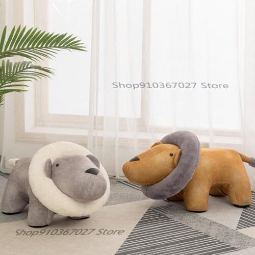 Creative Dinosaur Stool Footstool Holiday Gift Sofa Stool Creative Lion Animal Stool Shoe Stool