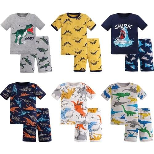 High Quality Pure Cotton Soft Children Sleepwear Boys/Girls Nightgown Cute Pattern Kids Child Night Gown 2-12 Years Pajama Sets