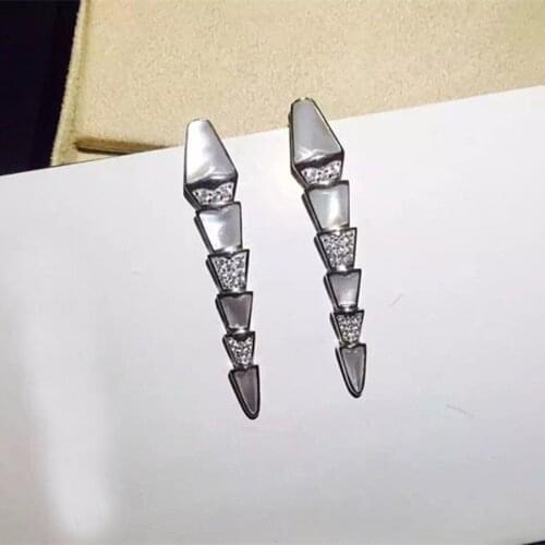 XB434 Luxury Designer Fashion 925 Sterling Silver shinning European style Jewelry leaves shaped wedding party bz