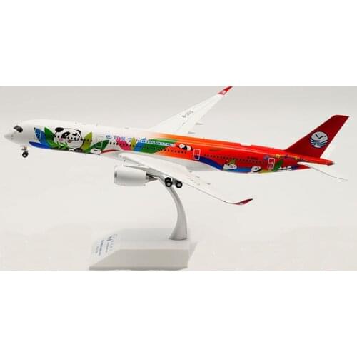 1:200 A350-900 B-301D Sichuan Panda airlines airplane aircraft plane diecast alloy model with base landing gear toy