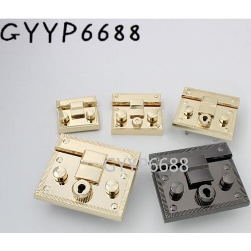 1-5 sets 4 Size rectangle multiple choice press lock for luxury bag chain key lock strap bag accessories