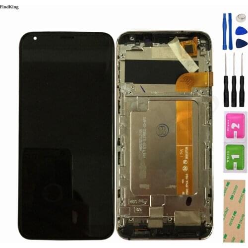 100% Tested LCD Display For Oukitel K5 LCDs Touch Screen Digitizer With Frame LCD Display Assembly Sensor Replacement Parts