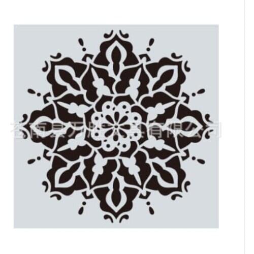 15*15 Mandala Layering Stencils Drawing Spray stencil DIY Scrapbook photo album Decorative Embossing DIY Card Crafts