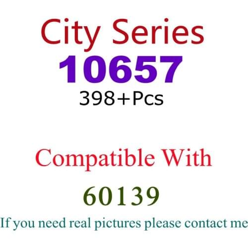 398Pcs 10657 Building Block Toy City Series 60139 Assembled Building Block Childrens Toy Gifts