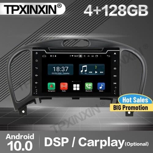 4+128G Carplay Car Radio 2 Din Stereo Receiver Android For Nissan Juke 2004-2012 2013 2014 2015 2016 GPS Player Audio Head Unit