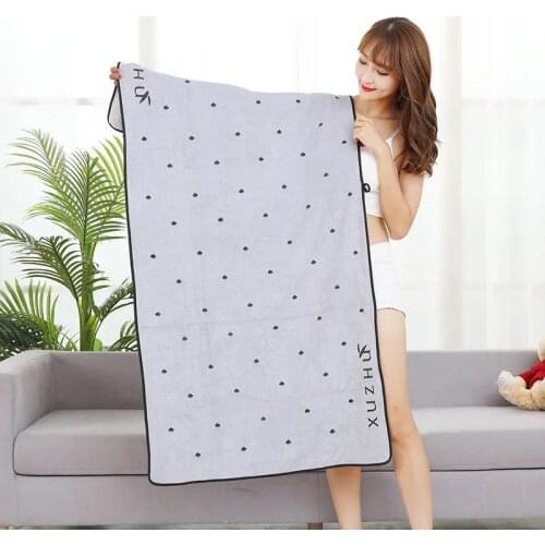 Bath towels microfiber women can be wrapped in long household textiles super absorbent soft and thick bathroom bath towels