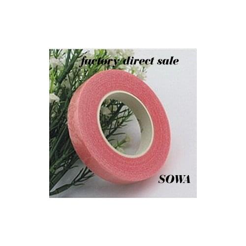 Free Shipping Pink Color Size 12mm Paper Tape For Nylon Stocking Flower And Butterfly Wedding Decoration(5pcs/lot)