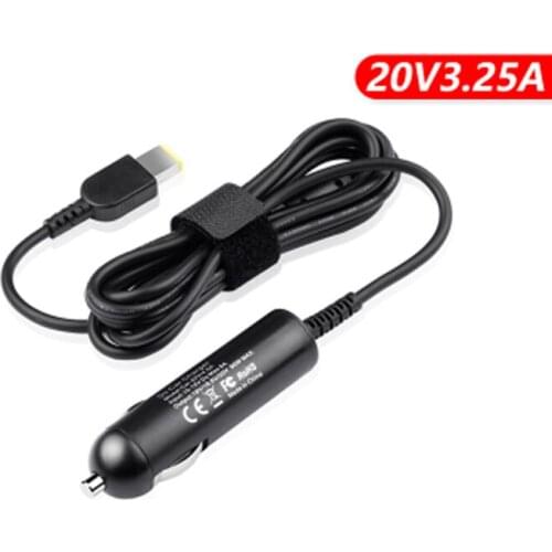 20V 4.5A 65-90W Square Mouth Laptop Car Adapter For Lenovo Thinkpad T440 X240 G400 Laptops Power Supply
