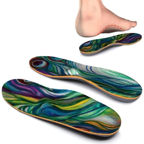 Colorful Designed Plantar Fasciitis Feet Insoles Arch Supports Orthotics Inserts Flat Feet, High Arch, Foot Pain Relief