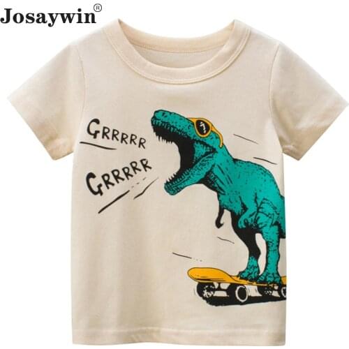 Childrens T-Shirt Boys Newborn Infant Baby T-shirt Cotton Print Cartoon Kids T-shirt Short Sleeve Boys T Shirt Tee Top Clothing