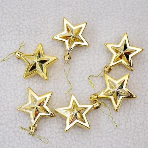 DIY Star Ball Pendants Hang Christmas Tree Colorful Bauble Hanging Home Decor Christmas Decoration Xmas Ornament Party Supplies