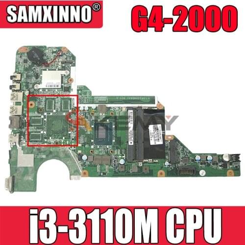 For HP G4-2000 G6-2000 Laptop Motherboard 710873-501 710873-001 With SR0N2 i3-3110M CPU DAR33HMB6A0 MB 100% Tested Fast Ship