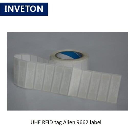 ISO18000-6C RFID UHF Alien 9662 Label Read/Write Label Sticker UHF RFID Tag 840-960mhz for Asset Tracking