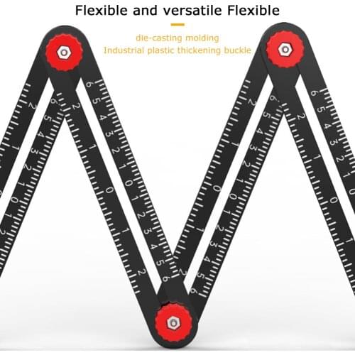 Hole Locator Adjustable Tool Tiles Ceramic Fixed Angle Finder Measuring Ruler Aluminum Alloy Guide Gauge Universal Angular