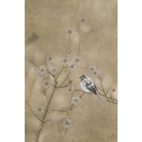 Canvas Art Picture Print Painting Chinese Watercolor Flowers and Birds Oil Painting on Canvas Wall Art Picture for Home Decor