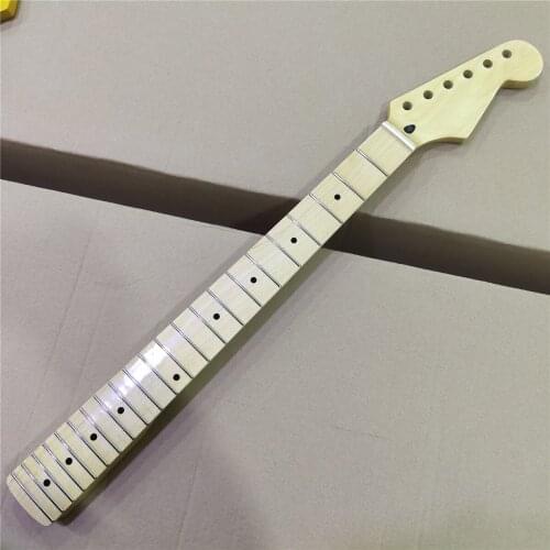 Free shipping Maple 22 Fret Electric Guitar Neck parts Maple Fingerboard Inlay ST style Gloss