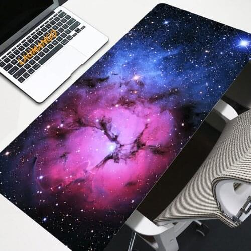 Galaxy Mouse Pad Large kawaii gaming accessories Computer Desk space Mousepad XL Non-slip keyboard Mouse Mat For CS GO Mausepad