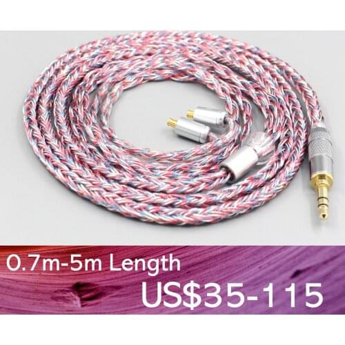 LN007593 16 Core Silver OCC OFC Mixed Braided Cable For Audio Technica ATH-CKR100 CKR90 CKS1100 CKR100IS CKS1100IS Earphone
