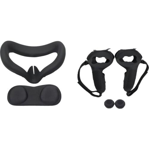 Face Mask Handle Protective Sleeve Lens Cover Rocker Cap for Oculus Quest 2 VR Headset Sweatproof Eye Mask Accessories