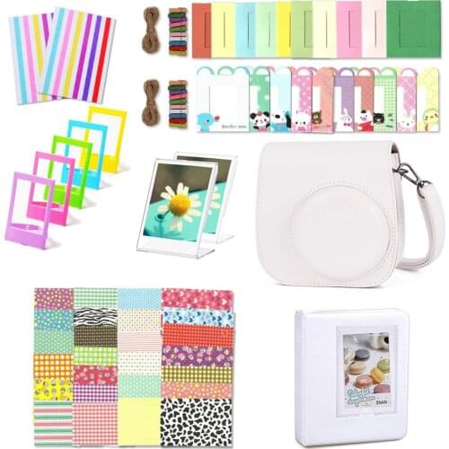 Camera Accessories Kit Case Album Photo Frames Stickers Camera Accessories Bundle with Case for Fujifilm Instax Mini 11