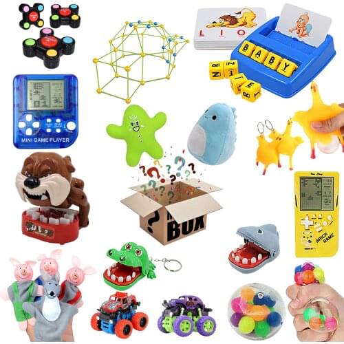 Lucky Box Mystery Blind Box Toy Set Random Gifts Surprise DIY Box Holiday Gifts for Friends Halloween Gifts Box for Children Toy