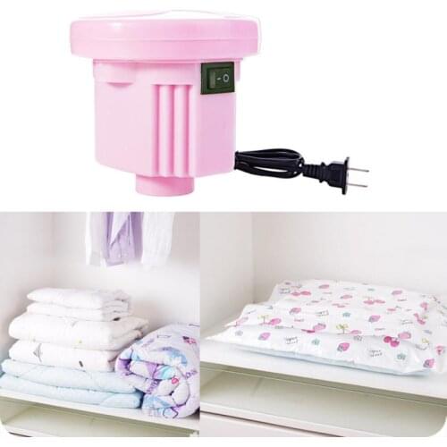 Simple Electric Air Pump Vacuum Compressed Bags Storage Bags Electric Air Pump Convenient Space Saving Clothes Bedding Storage