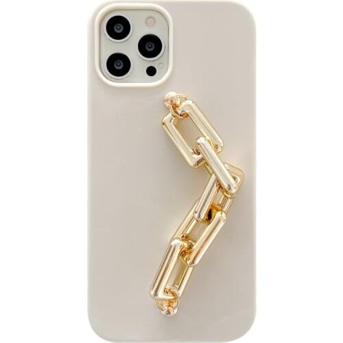 Simple Golden Wrist Chain Case for iPhone 12 Pro Max Back Phone Cover for 12 11 Pro Max X XS XR 8 7 Plus SE 2020