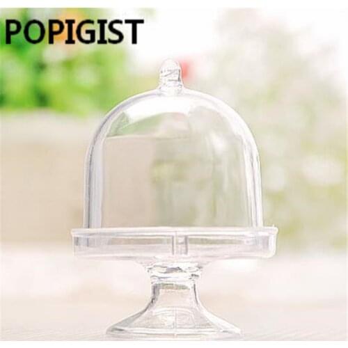 5colors Transparent Plastic Candy Boxes Wedding Favor Boxes Supplies Baby Shower Favors Birthday Party Decorations 20pcs