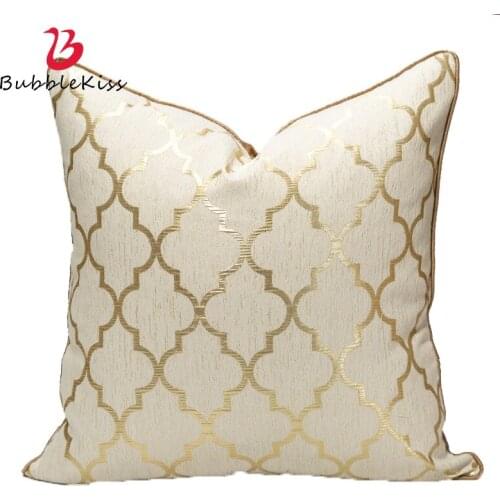 Bubble Kiss Champagne Gold Cushion Cover Sofa Pillow Modern Pillow Case Light Luxury Throw Pillowcover Home Decor Cushion Cover