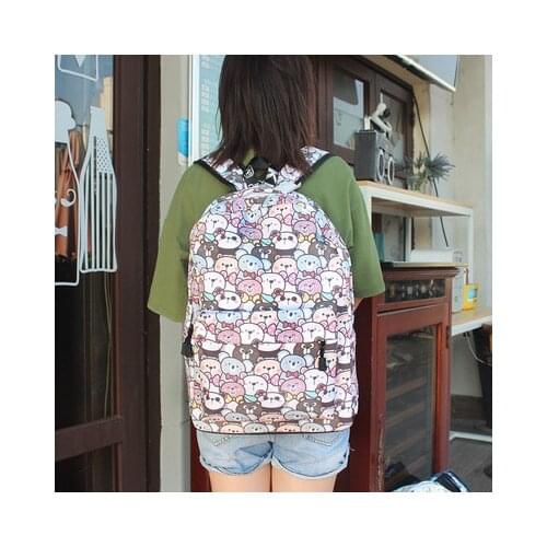 IVYYE Panda Bear Oxford Backpacks Rucksacks Cartoon Backpack Casual Student Schoolbags travel Knapsack Unisex New