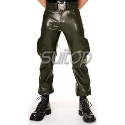 Latex uniform wear pants
