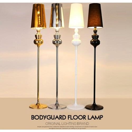 Nordic simple Spanish guardian gold black and white silver gourd floor lamp for bedroom living room study aisle hotel room cafe