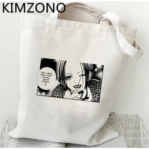 Nana Anime shopping bag bolsas de tela bolso shopper canvas eco bolsa bag woven bolsa compra custom