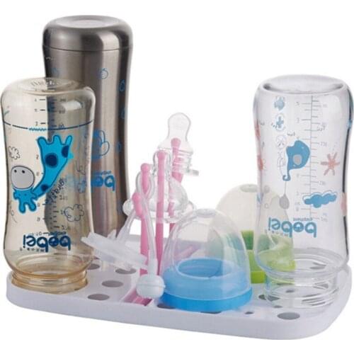 Bottle Dry Rack Baby Bottle Drain Drying Racks Baby Bottle Cleaning Dryer Drainer Storage Drying Rack Infant Nipple Cup Holder