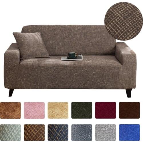 Universal Elastic Sofa Cover Stretch Polyester Sectional L Shaped Couch Slipcover Home Decorative 1/2/3/4 Seat Sofa Cover