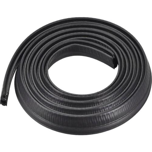 Uxcell Sealing Strip with Top Bulb EPDM Rubber Seal Channel Edge Protector Sheet Trim Seal Fits 3-5mm Edge 2M Length