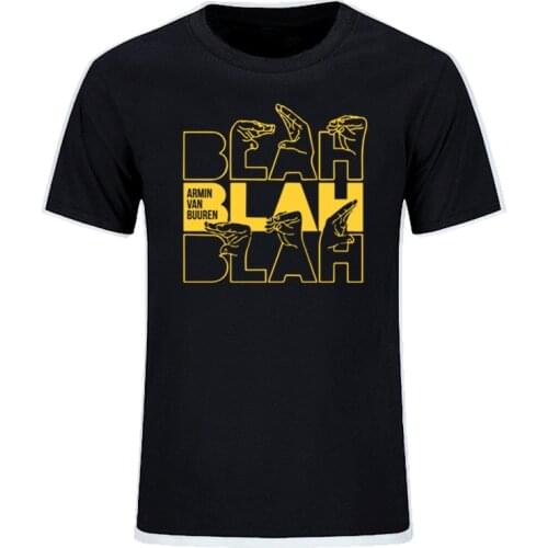 Fun Summer ARMIN VAN BUUREN BLAH T Shirt Trance Music Fans Cool Casual t shirt DJ Men Cotton Short Sleeve Big Size Tops Tees